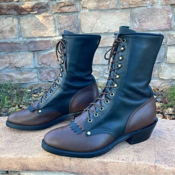 Texas Lace-Up Kiltie Boot - Picture 3 of 8